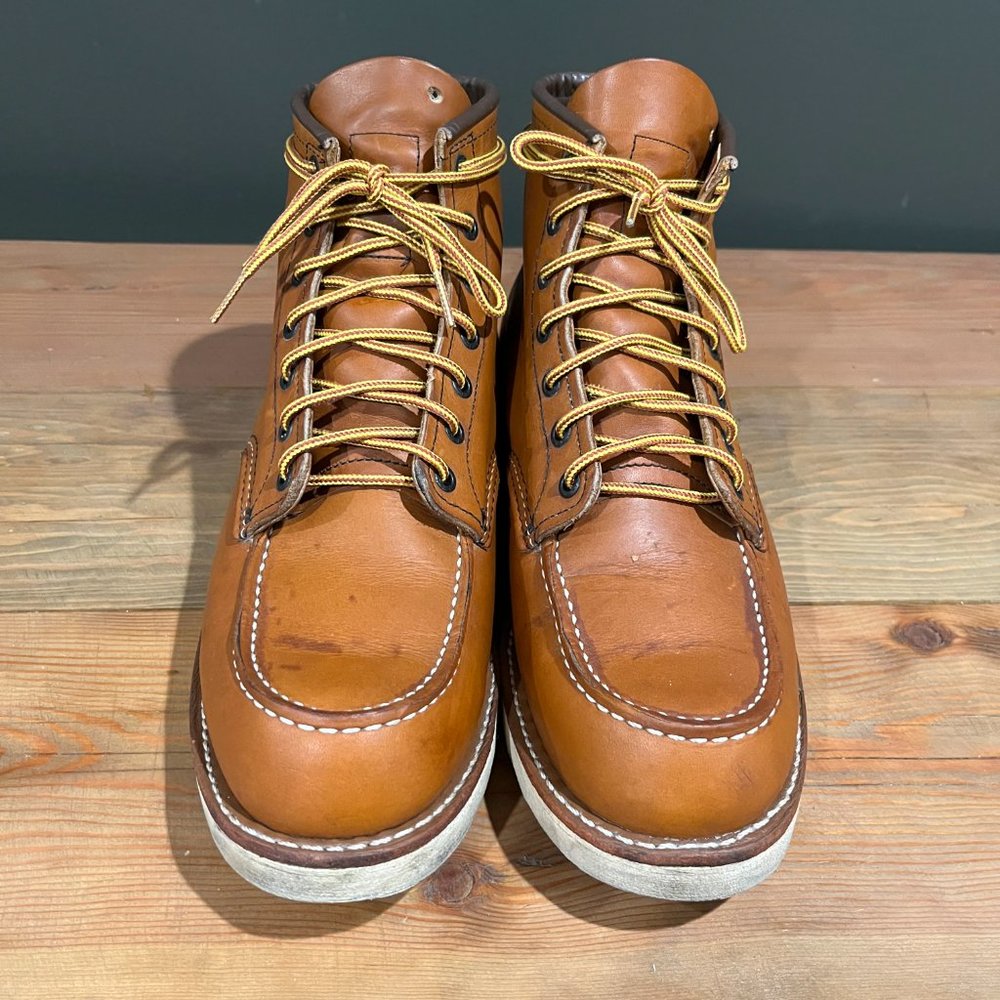 Red Wing 6 Inch Traction Tread Moc Toe Boots -- 10875 -- Made in the USA - Picture 4 of 10